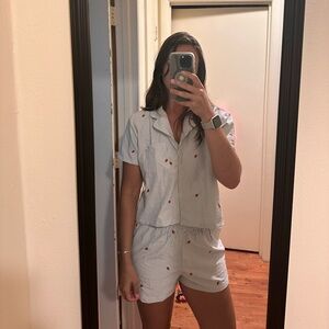 Striped Set with strawberry 🍓 accents